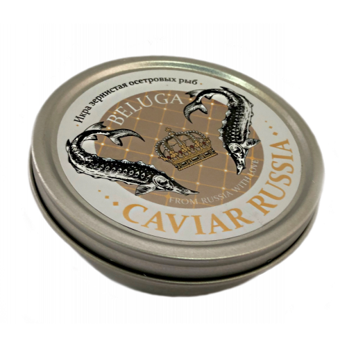 Икра белуги Caviar Russia Beluga, 125 гр.